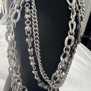 Chico silver chain necklace